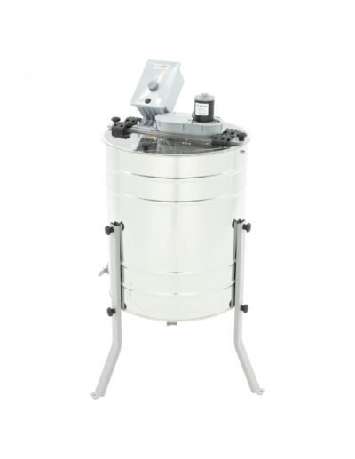 LYSON 4 Waben Honigschleuder Diagonalschleuder elektrischer Antrieb 230V Ø500 DNM Zander LN Honeyextractor mit rostfreiem Ventil Tangentialschleuder für 4 Rähmchen DNM, LN, Zander MINIMA LINE