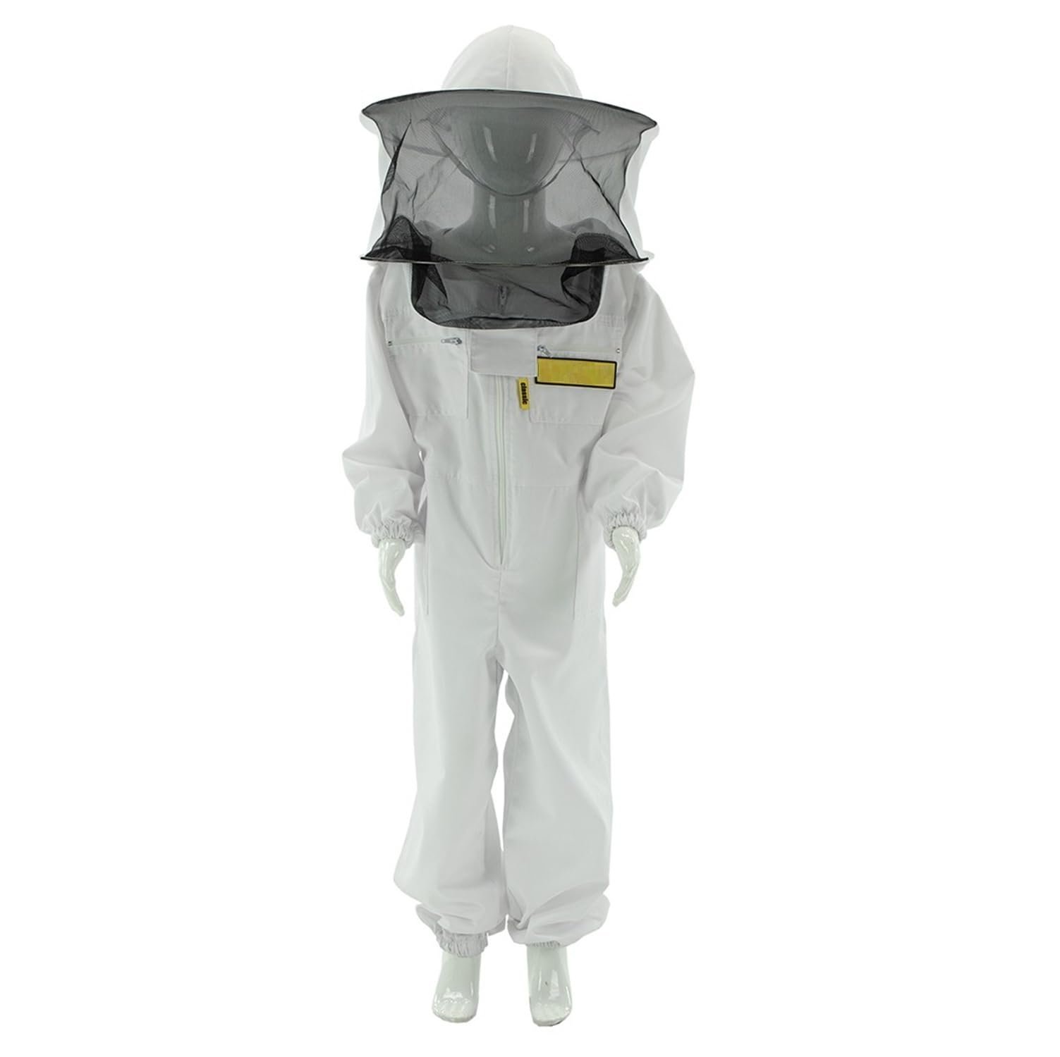 LYSON Imkeranzug Kinderanzug mit abnehmbaren Hut Kinderoverall mit Schleier Bienenschutzkleidung für Kinder Imker Anzug Imkeranzug Schutz vor Bienen Imkerhut mit Schleier Imkereibedarf 146