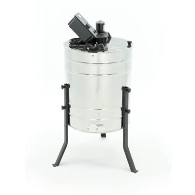 LYSON 4-Waben Honigschleuder Diagonalschleuder Ø500 mit elektrischem Antrieb Honeyextractor Tangentialschleuder für 4 Rähmchen DNM, LN, Zander Edelstahl Imkerei Bienenzüchter Zubehör BASIC LINE