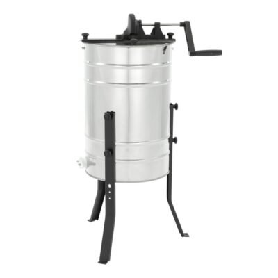 LYSON 3-Waben Honigschleuder Diagonalschleuder Ø400 Manuelle Honeyextractor Tangentialschleuder mit Handantrieb für 3 Rähmchen D½, LN, WL½, OS, AP Edelstahl Imkerei Bienenzüchter BASIC LINE