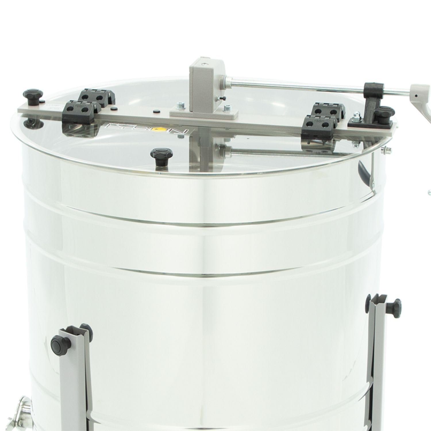 LYSON 3-Waben Honigschleuder Diagonalschleuder Ø500 Manuelle Honeyextractor Tangentialschleuder mit Handantrieb für 3 Rähmchen Universal Edelstahl Imkerei Bienenzüchter MINIMA LINE - Image 2