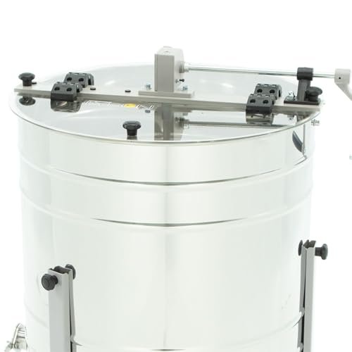 LYSON 3-Waben Honigschleuder Diagonalschleuder Ø500 Manuelle Honeyextractor Tangentialschleuder mit Handantrieb für 3 Rähmchen Universal Edelstahl Imkerei Bienenzüchter MINIMA LINE - Image 3