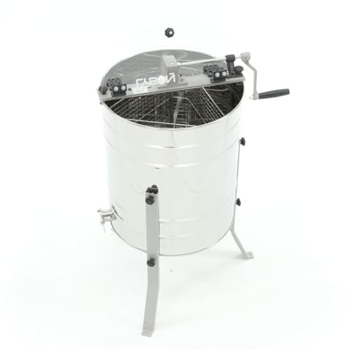 LYSON 3-Waben Honigschleuder Diagonalschleuder Ø500 Manuelle Honeyextractor Tangentialschleuder mit Handantrieb für 3 Rähmchen Universal Edelstahl Imkerei Bienenzüchter MINIMA LINE - Image 6