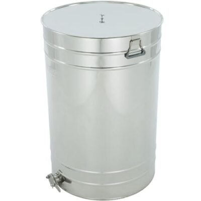 LYSON Abfüllbehälter 300l (ca. 420 kg) für Honig Abfülleimer mit rostfreiem Quetschhahn Edelstahl 2" Absetzbehälter zum Honigaufbewaren Abfüllkübel mit Deckel und Griffen - Image 10