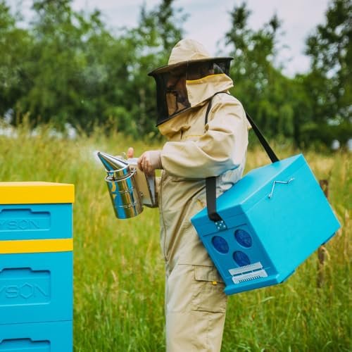 LYSON Bee Hive Smoker Säurebeständig Premium Höhe 32 cm mit Heizkörper Smoker Bienen Imker Smoker Zubehör für Imkereibedarf Bienentechnik Imkereiausrüstung Bienenzucht - Image 10