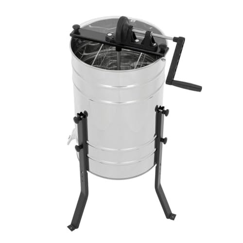 LYSON Honigschleuder Diagonalschleuder Honeyextractor Tangentialschleuder mit Handantrieb Edelstahl Imkerei Bienenzüchter Zubehör BASIC LINE - Image 4
