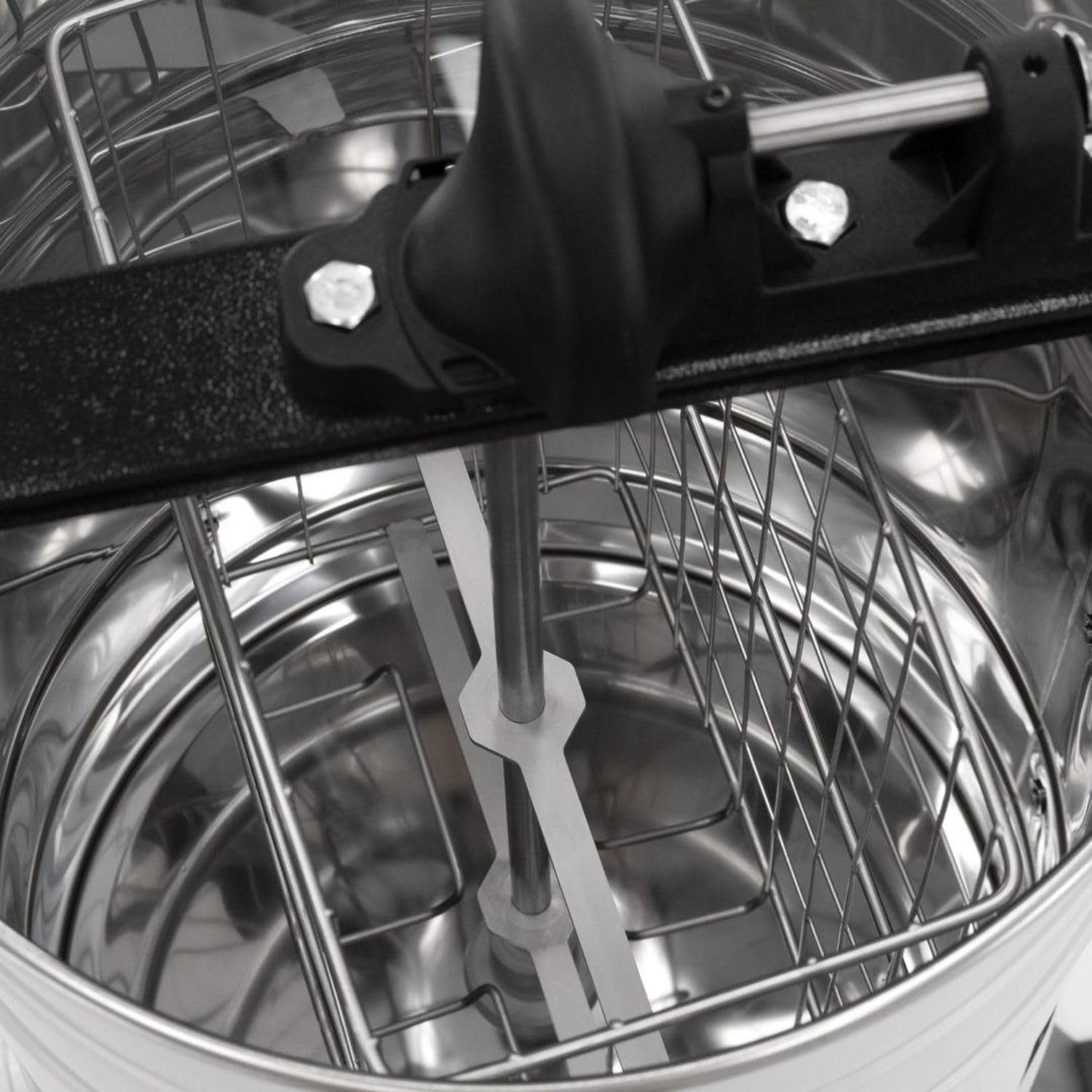 LYSON Honigschleuder Diagonalschleuder Honeyextractor Tangentialschleuder mit Handantrieb Edelstahl Imkerei Bienenzüchter Zubehör BASIC LINE - Image 5
