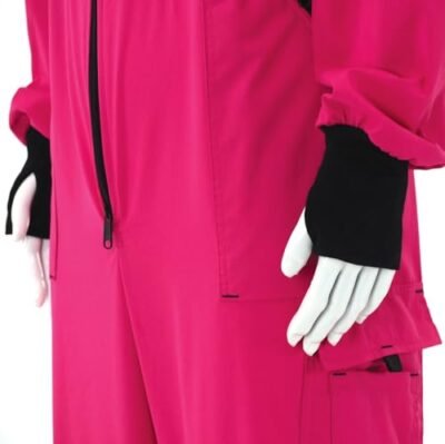 LYSON Imkeranzug mit Schleier, Handstulpen mit Daumenloch Imkeroverall belüftet Professionelle Imkerbekleidung mit abnehmbarem Hut Mütze PREMIUM, RosaGrösse S-XXXXL - Image 10