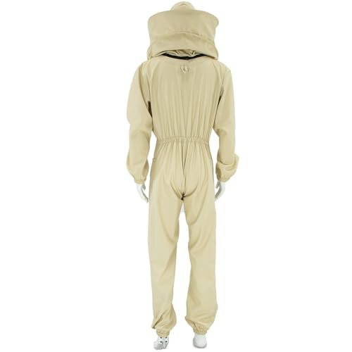 LYSON Imkeranzug mit abnehmarem Hut Rundschleier Berufsbienenanzug Imkeroverall Imkerbekleidung, schutz vor Bienen, Insekten Imkereibedarf Grösse (S-XXXL) Optima Line Imkerzubehör - Image 9