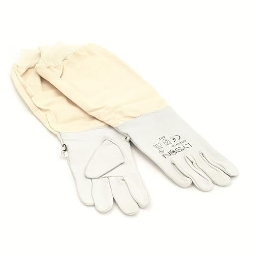 LYSON Imkerhandschuhe Handschuhe Schutzhandschuhe Leder Imkereibedarf Stichfeste für Bienenschutzhandschuhe Bienen Imker Imkerei Zubehör Bienenzuch Gartenhandschuhe Größe XL - Image 3