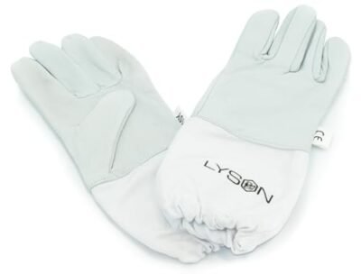 LYSON Imkerhandschuhe für Kinder Handschuhe Imkerhandschuhe Leder Imkereibedarf Stichfeste Bienen Imker Imkerei Zubehör Gartenhandschuhe Größe 6 - Image 3