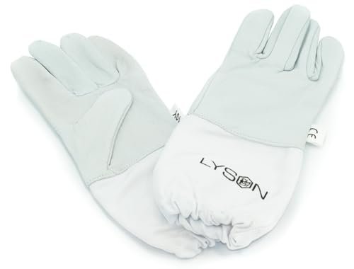 LYSON Imkerhandschuhe für Kinder Handschuhe Imkerhandschuhe Leder Imkereibedarf Stichfeste Bienen Imker Imkerei Zubehör Gartenhandschuhe Größe 6 - Image 3