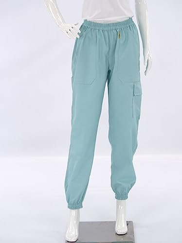 LYSON Imkerhose Hose für Imker Arbeit mit Bienen Imkeri Schutzhose Arbeitshose Bienenzuchthose Bienenzuchthosen Cargo Hose Schutzhose Streetwear Outdoor Türkis Größe XL - Image 7