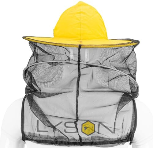LYSON Imkerhut mit Schleier Moskitonetz Hut Unisex-Erwachsene Bienen Schleier Hut Professionelle Bienenschutz Bienenanzug mit Reißverschluss Bee Keepers - Image 3