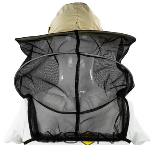 LYSON Imkerhut mit Schleier Moskitonetz Hut Unisex-Erwachsene Bienen Schleier Hut Professionelle Bienenschutz Bienenanzug mit Reißverschluss Bee Keepers - Image 3