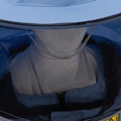 LYSON Imkerjacke mit Hut Imkerbluse Schutz vor Mücken und Insekten sportlicher Style – Imkerbekleidung Schutz vor Bienen Insekten Imkereibedarf Blau Größe S - Image 10