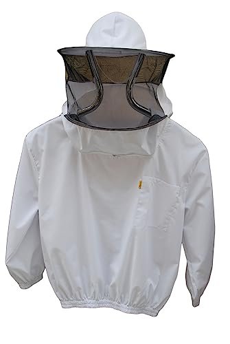 LYSON Imkerjacke mit abnehmbarer Mütze – Hemdstoff Sweatshirt mit abnehmbarer Hut Imkerbekleidung Schutz vor Bienen Imkerei ( S-XXXXL) - Image 10