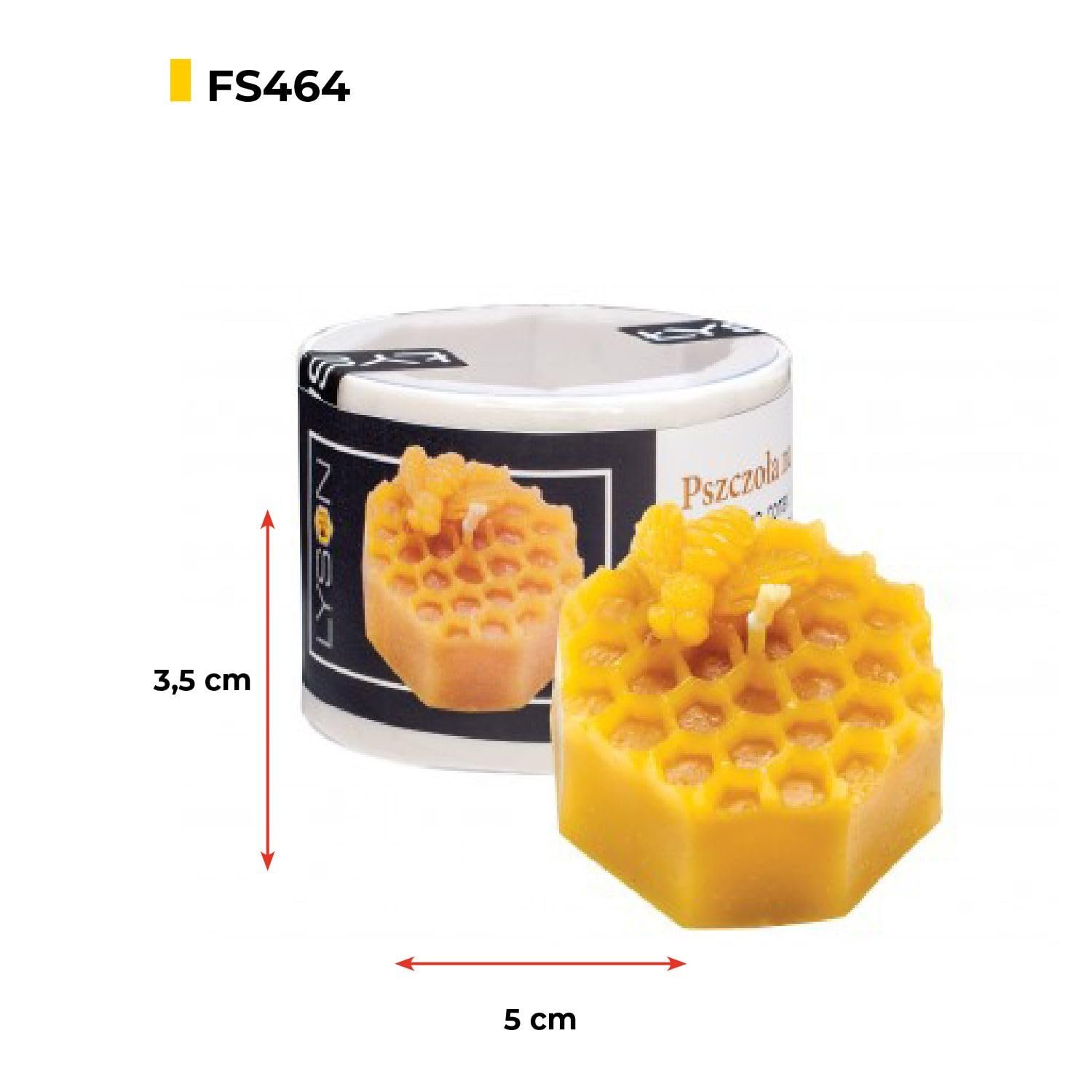 LYSON Kerzengießform Silikonform Biene auf der Wabe Höhe 5 cm Silikon Kerzenform für Sojawachs Bienenwachs Gips Seifer Aromatherapie Kerzenherstellung Bienenwachskerzen Geschenkidee - Image 2