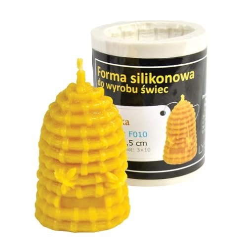 LYSON Kerzengießform Silikonform Bienenkorb - 7,5cm für Bienenwachskerzen Aromatherapie Kerzen 3D Giessform zur Kerzenherstellung Bienenwachskerzen gießen Geschenkidee wiederverwendbar - Image 3