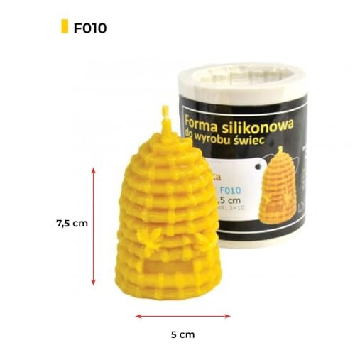 LYSON Kerzengießform Silikonform Bienenkorb - 7,5cm für Bienenwachskerzen Aromatherapie Kerzen 3D Giessform zur Kerzenherstellung Bienenwachskerzen gießen Geschenkidee wiederverwendbar - Image 6