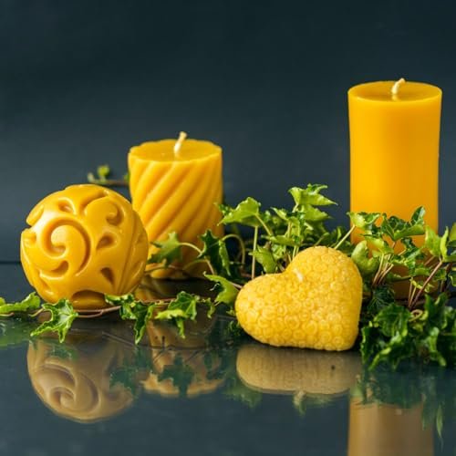 LYSON Kerzengießform Silikonform Das Rosenherz - Die Höhe: 3 cm für Bienenwachskerzen Aromatherapie Kerzen 3DGiessform zur Kerzenherstellung Bienenwachskerzen gießen Geschenkidee - Image 7