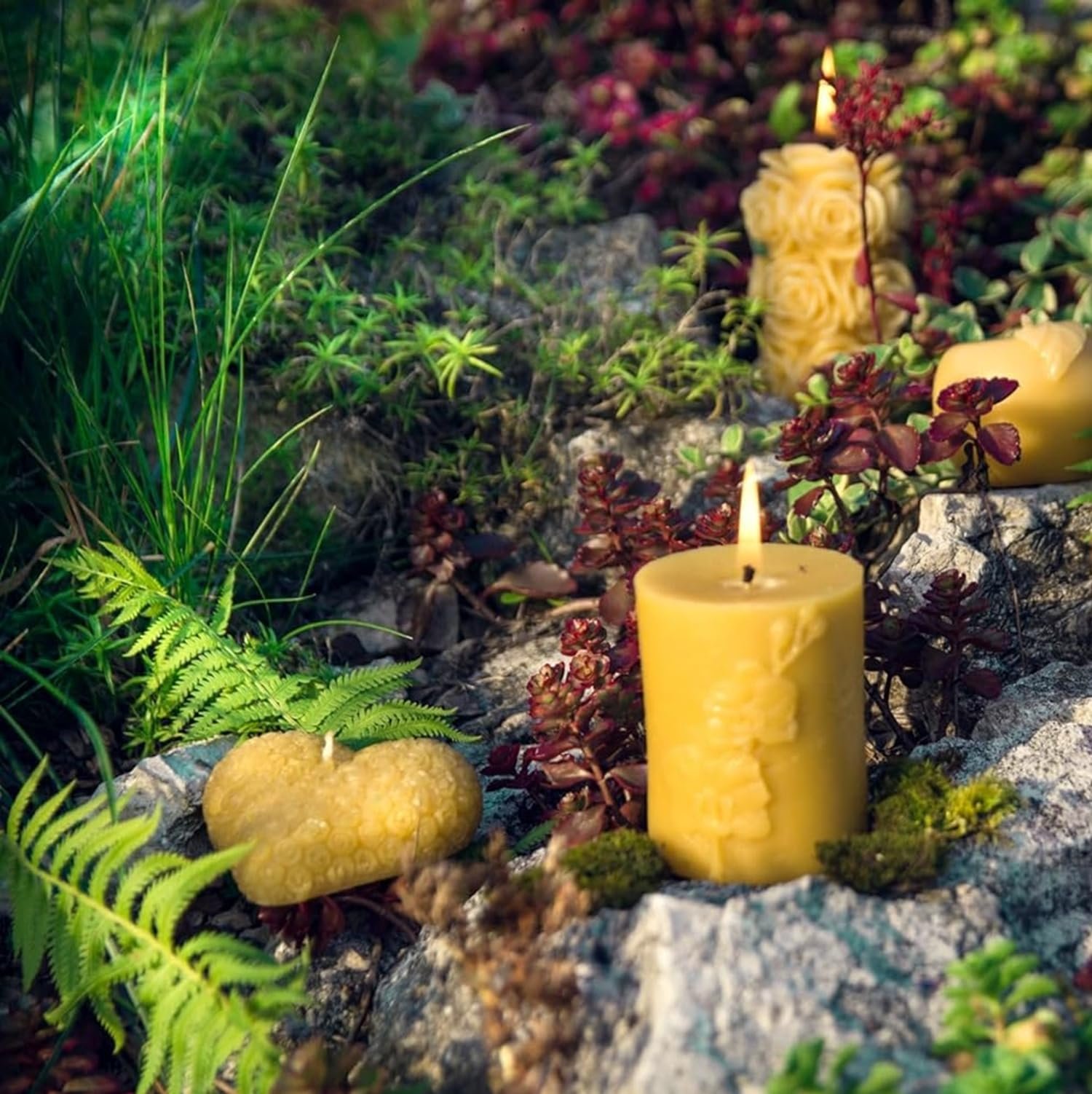 LYSON Kerzengießform Silikonform Das Rosenherz - Die Höhe: 3 cm für Bienenwachskerzen Aromatherapie Kerzen 3DGiessform zur Kerzenherstellung Bienenwachskerzen gießen Geschenkidee - Image 8