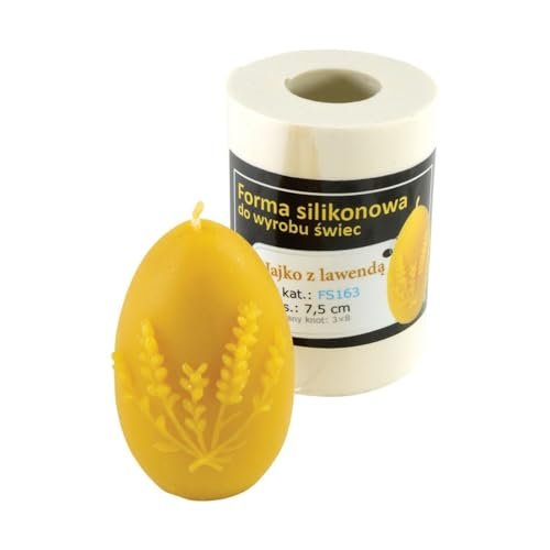 LYSON Kerzengießform Silikonform Ei mit Lavendel Höhe 7,5 cm Silikon Kerzenform für Sojawachs Bienenwachs Gips Seifer Aromatherapie Kerzenherstellung Bienenwachskerzen Geschenkidee - Image 3