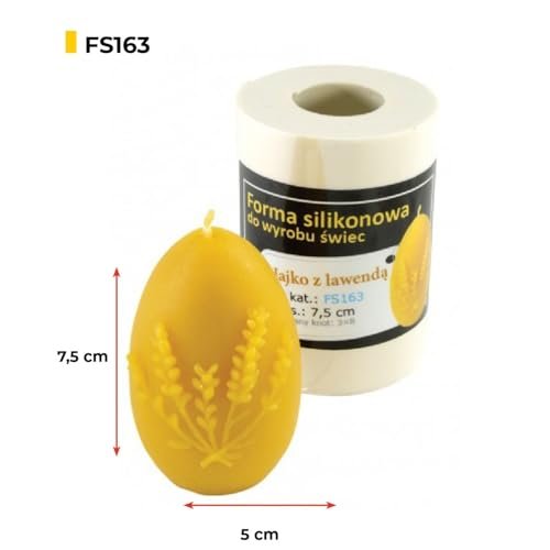 LYSON Kerzengießform Silikonform Ei mit Lavendel Höhe 7,5 cm Silikon Kerzenform für Sojawachs Bienenwachs Gips Seifer Aromatherapie Kerzenherstellung Bienenwachskerzen Geschenkidee - Image 6