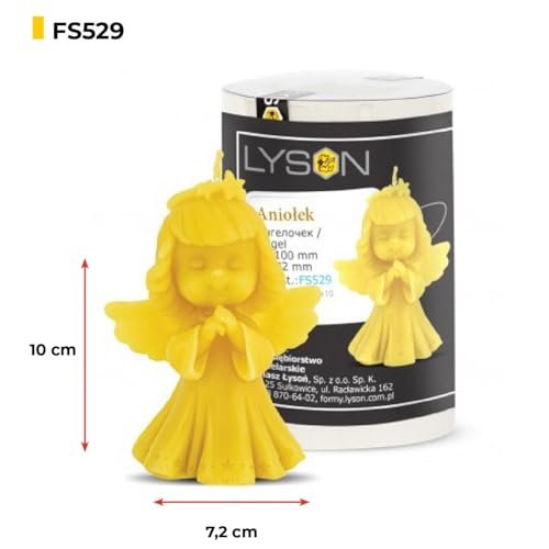 LYSON Kerzengießform Silikonform Engelchen Höhe 10 cm Silikon Kerzenform für Sojawachs Bienenwachs Gips Seifer Aromatherapie Kerzenherstellung Bienenwachskerzen Geschenkidee - Image 3