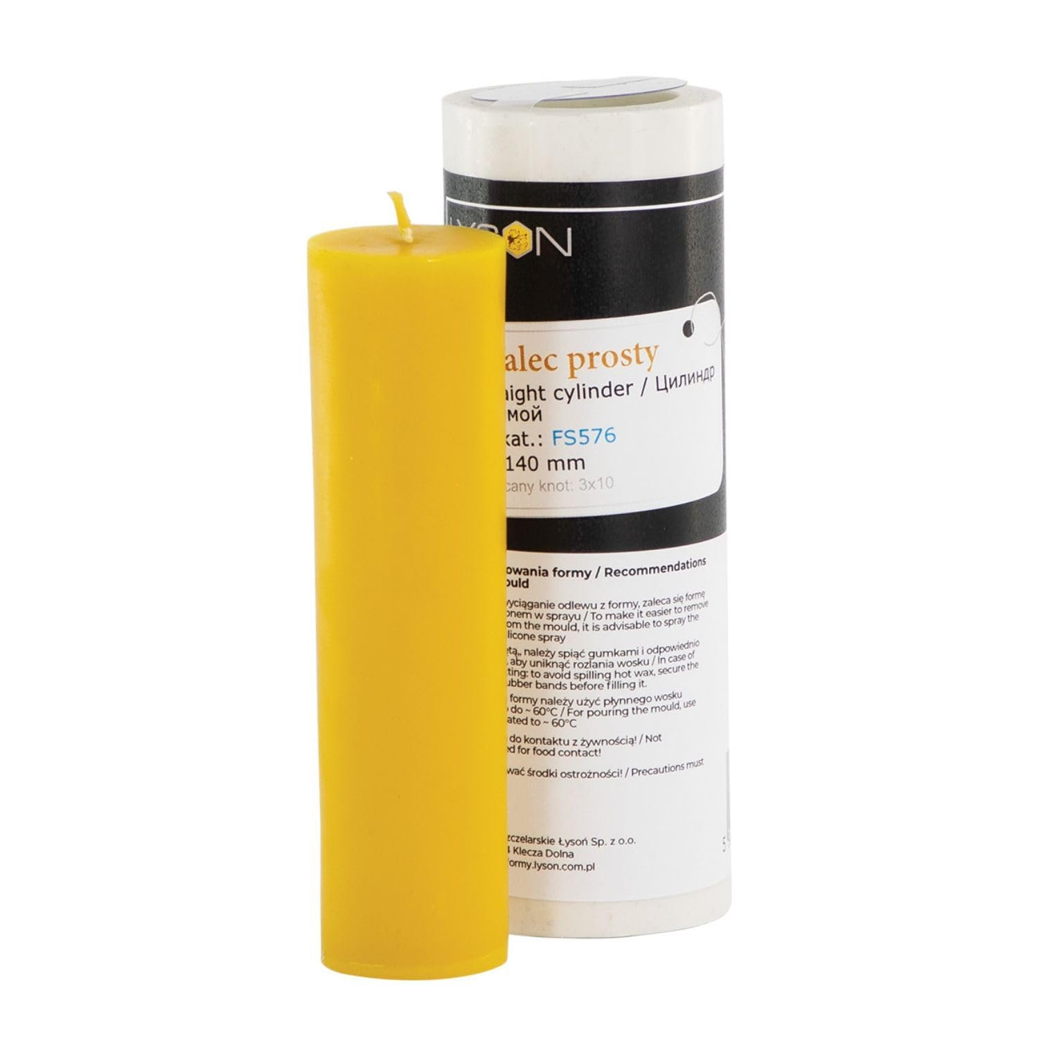 LYSON Kerzengießform Silikonform Gerade zylinder Höhe 16 cm Silikon Kerzenform für Sojawachs Bienenwachs Gips Seifer Aromatherapie Kerzenherstellung Bienenwachskerzen Geschenkidee - Image 2