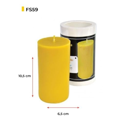 LYSON Kerzengießform Silikonform Glatte Walze Höhe 13 cm Silikon Kerzenform für Sojawachs Bienenwachs Gips Seifer Aromatherapie Kerzenherstellung Bienenwachskerzen Geschenkidee - Image 3