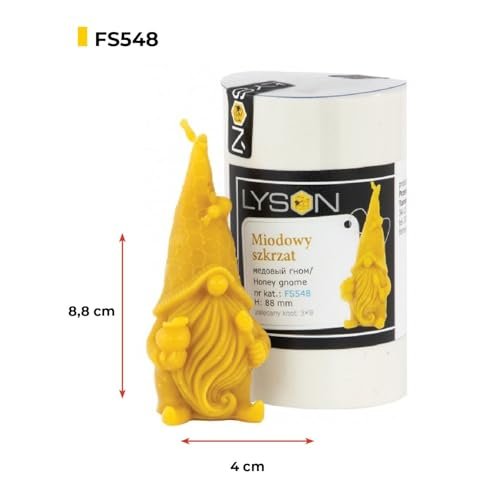 LYSON Kerzengießform Silikonform Honigzwerg Höhe 8,8 cm Silikon Kerzenform für Sojawachs Bienenwachs Gips Seifer Aromatherapie Kerzenherstellung Bienenwachskerzen Geschenkidee - Image 4