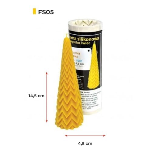 LYSON Kerzengießform Silikonform Märchenweihnachtsbaum für Bienenwachskerzen Aromatherapie Kerzen 3D Giessform zur Kerzenherstellung Kerzen gießen Geschenkidee wiederverwendbar - Image 4