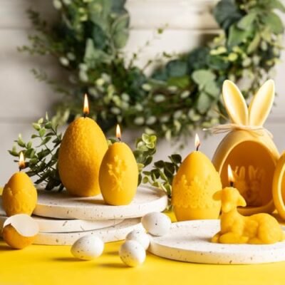 LYSON Kerzengießform Silikonform Osterei Höhe 5,5 cm Silikon Kerzenform für Sojawachs Bienenwachs Gips Seifer Aromatherapie Kerzenherstellung Bienenwachskerzen Geschenkidee - Image 10