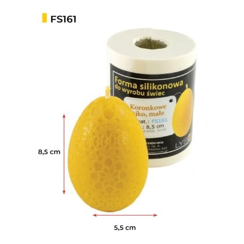 LYSON Kerzengießform Silikonform Set Ostern Lamm Hoch 7 cm Osterei mit Blumen- Hoch: 8,5 cm, Hase Hoch: 7,5 cm Kerzenform Osterdekoration Kerzengießform Bienenwachs Kerzenherstellung - Image 9