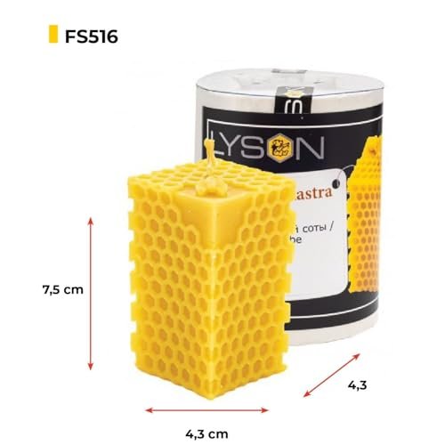 LYSON Kerzengießform Silikonform Wabenwürfel Höhe 7,5 cm Silikon Kerzenform für Sojawachs Bienenwachs Gips Seifer Aromatherapie Kerzenherstellung Bienenwachskerzen Geschenkidee - Image 4