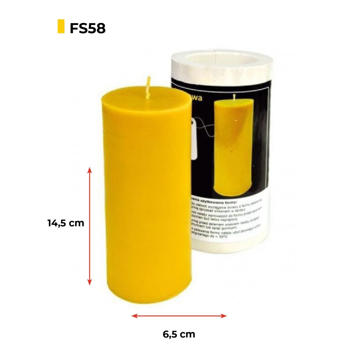 LYSON Kerzengießform Silikonform Walze Höhe 15,8 cm Silikon Kerzenform für Sojawachs Bienenwachs Gips Seifer Aromatherapie Kerzenherstellung Bienenwachskerzen Geschenkidee - Image 5