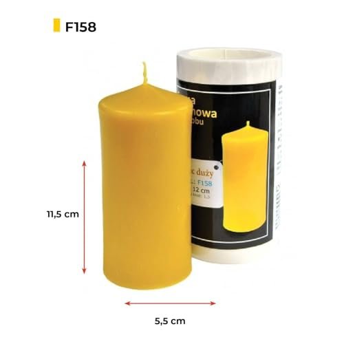 LYSON Kerzengießform Silikonform Walze groß Höhe 12,9 cm Silikon Kerzenform für Sojawachs Bienenwachs Gips Seifer Aromatherapie Kerzenherstellung Bienenwachskerzen Geschenkidee - Image 3