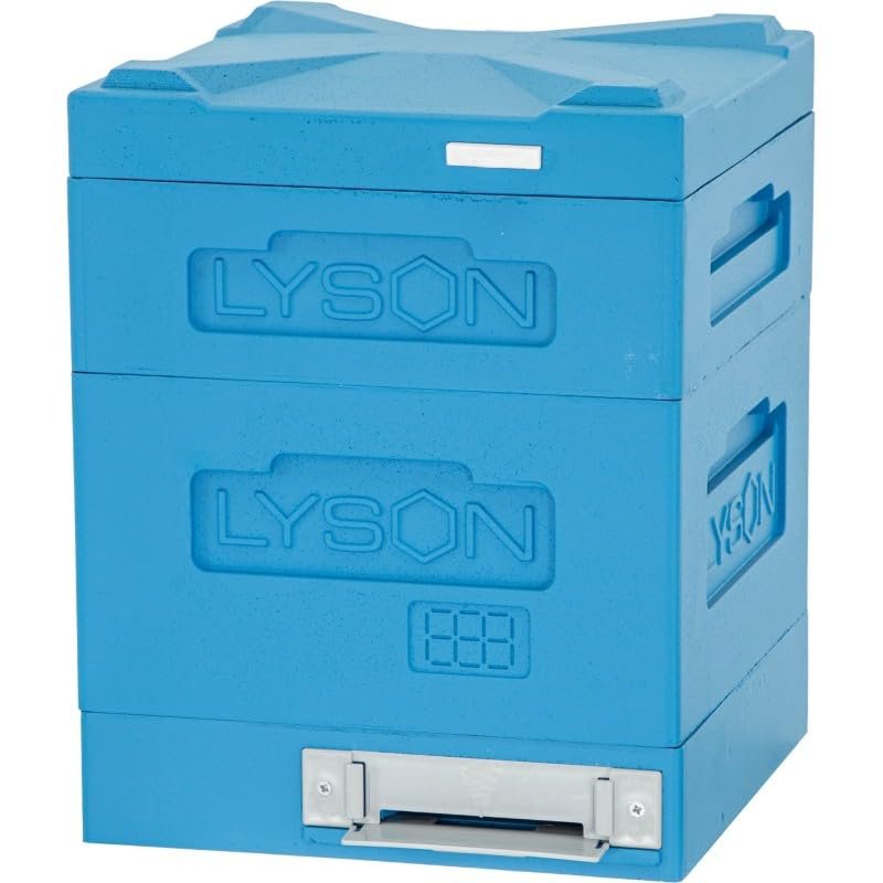 LYSON Mini Bienenstock Bienenbeute Dadant CLASSIC für Modulrahmen, Höhe 160 mm, lackiert (blau) - Image 6