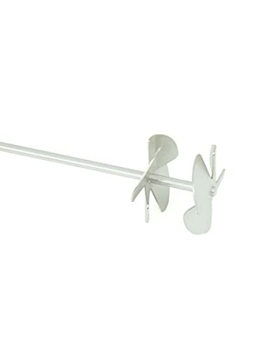 LYSON Rührpropeller Honigrührer zur Herstellung Edelstahl, 2 Rührflügel Rostfreie Schnecke Aufrahmen von Honig Imkerei Honigrührstab - Image 4