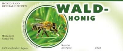 LYSON Selbstklebende Etiketten für Honig 116x50 (100 Stück) – Waldhonig - Image 3